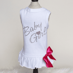 Baby Girl Dress (Color: White, size: small)