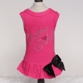 Baby Girl Dress (Color: Fuchsia, size: medium)