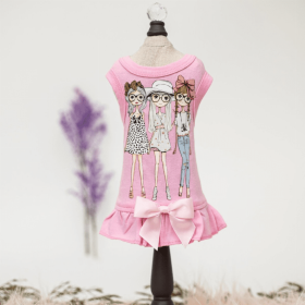 BFF Dress (Color: Pink, size: large)