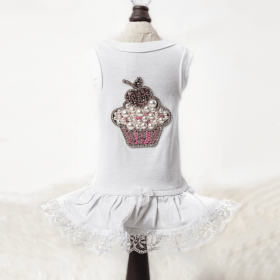 Lil Miss Cupcake (Color: White, size: XXS)